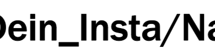 Aufkleber Insta-Name