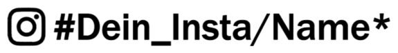 Aufkleber Insta-Name